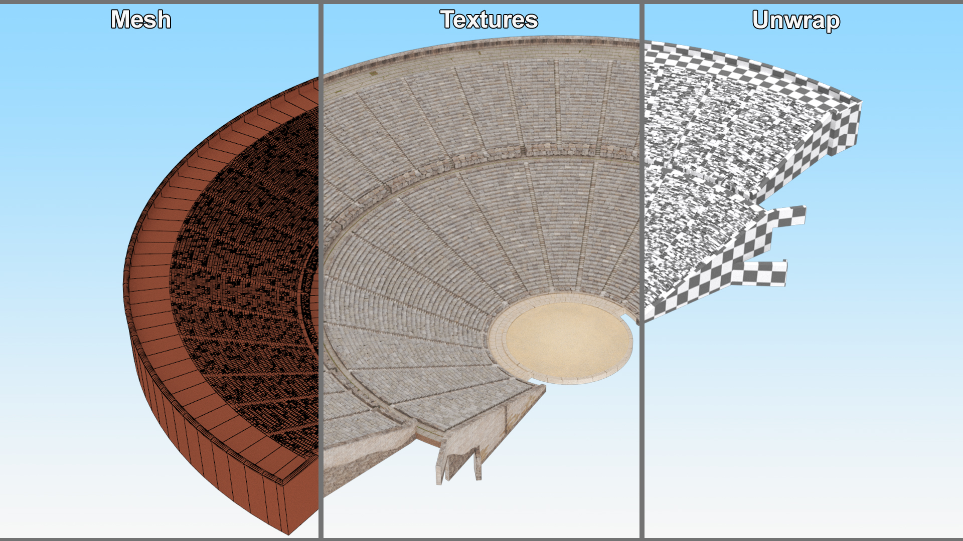 3D model Theatre of Epidaurus