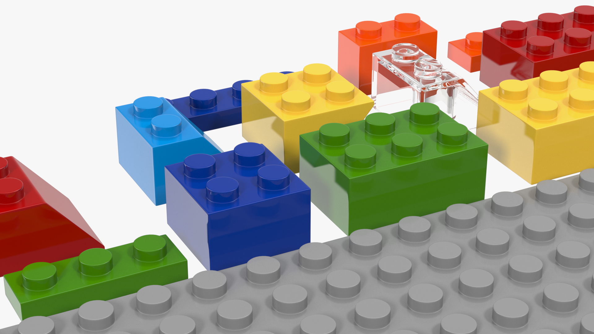 3D Toy Building Blocks Generic Set