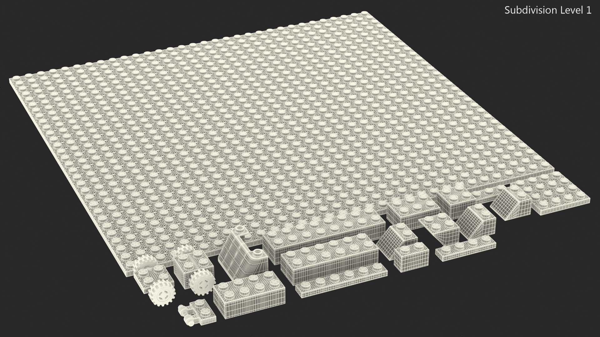 3D Toy Building Blocks Generic Set
