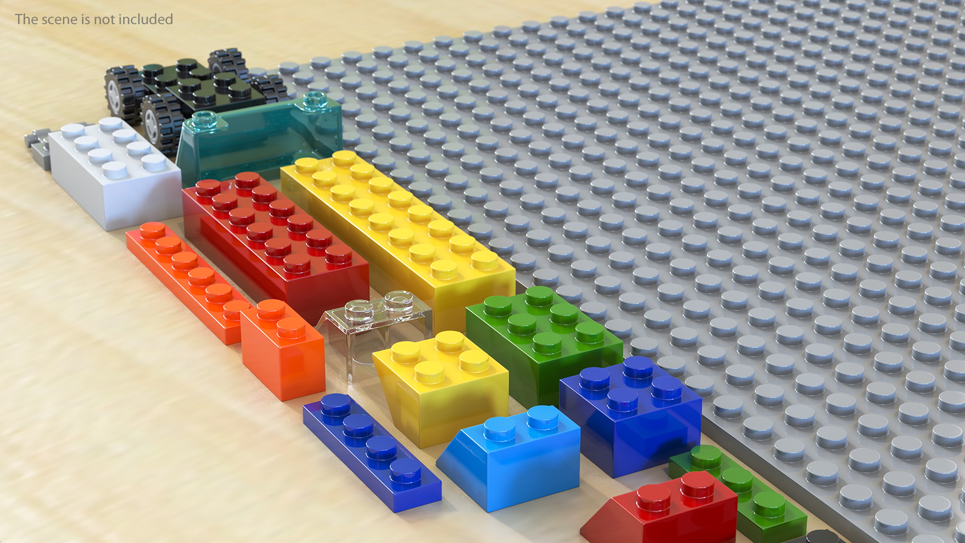 3D Toy Building Blocks Generic Set