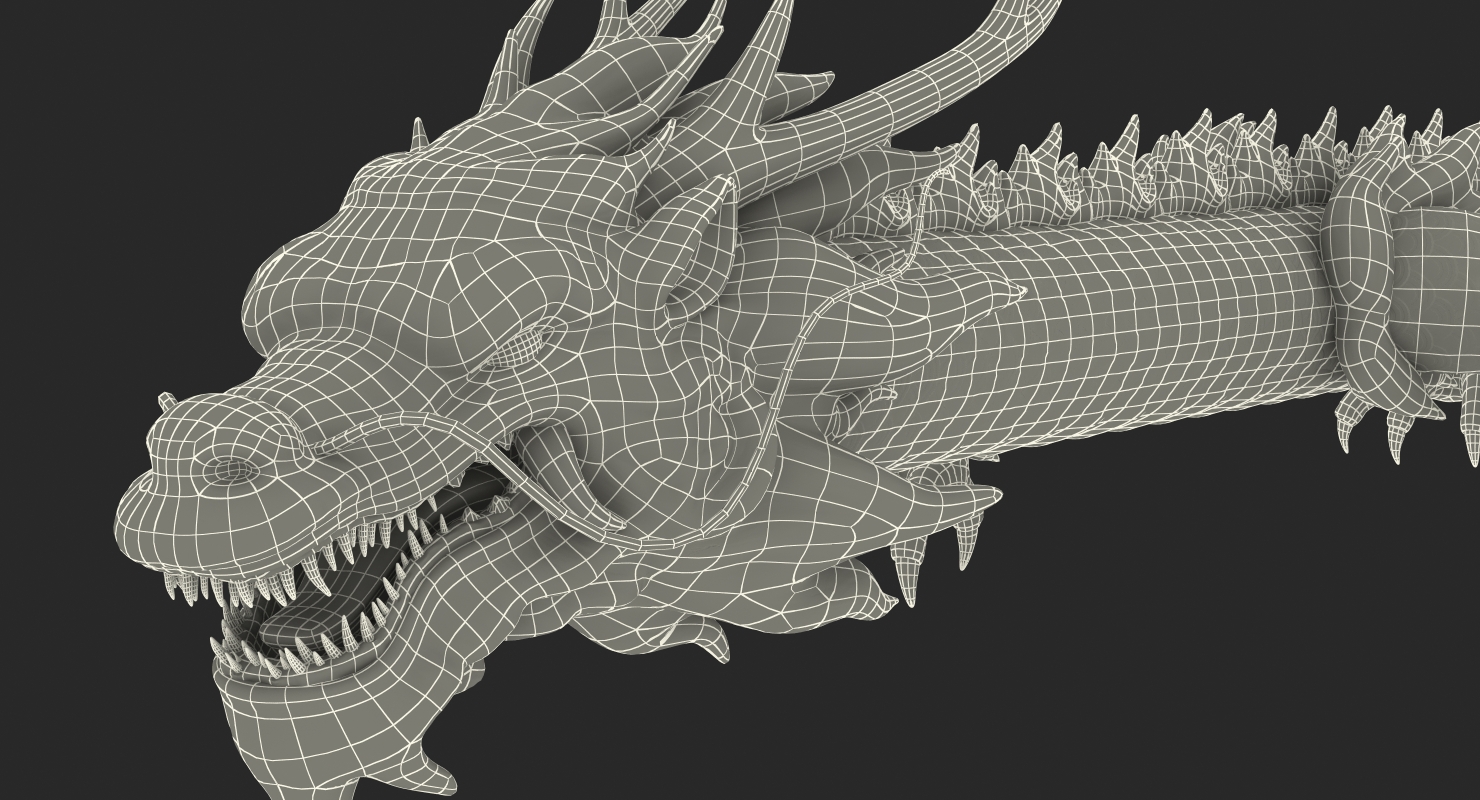 3D Golden Dragon model