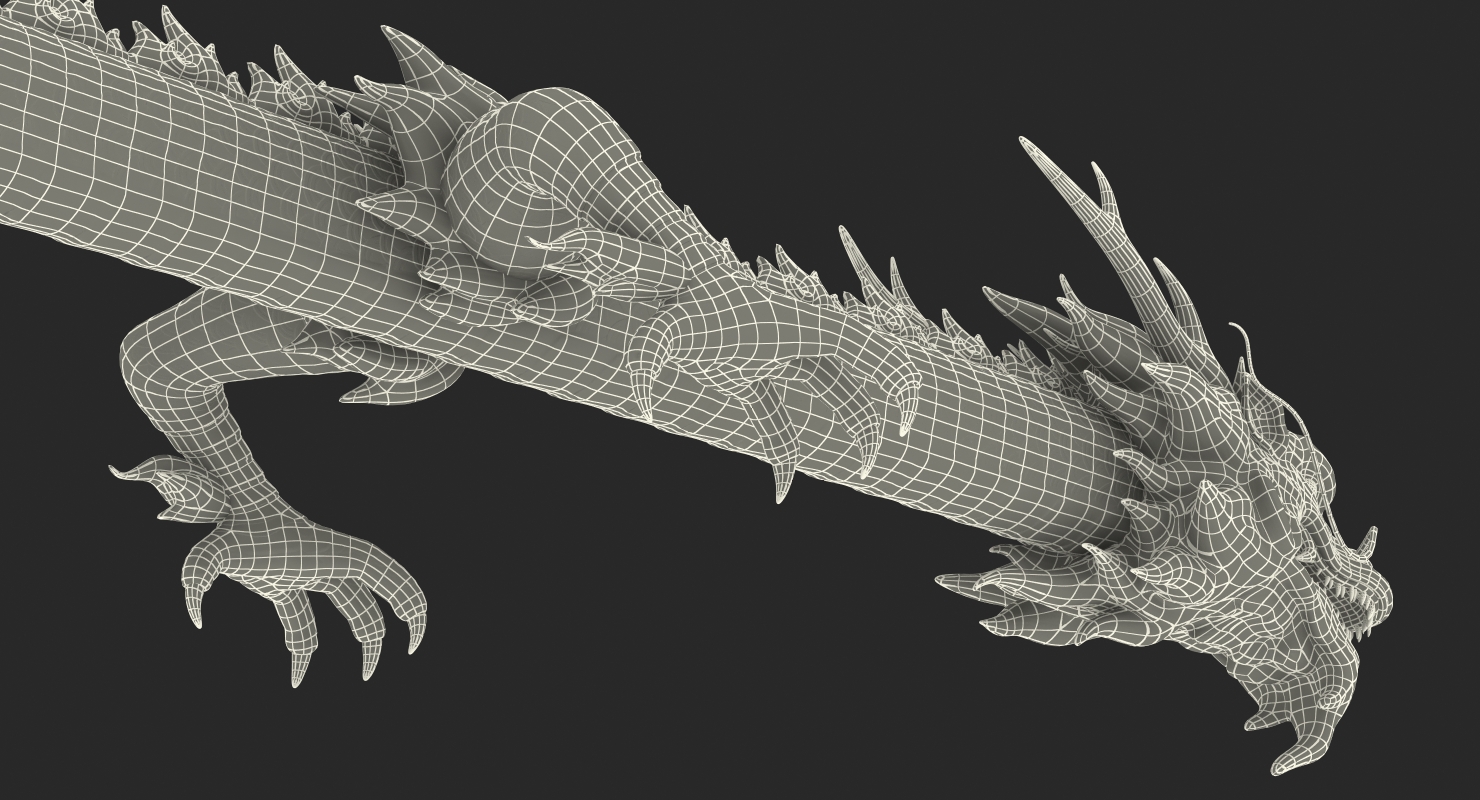 3D Golden Dragon model