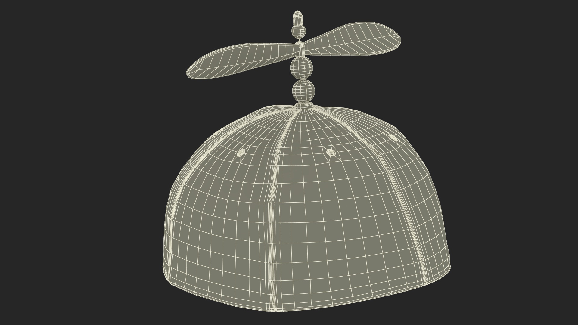 Child Multi Colored Propeller Hat Brimless 3D