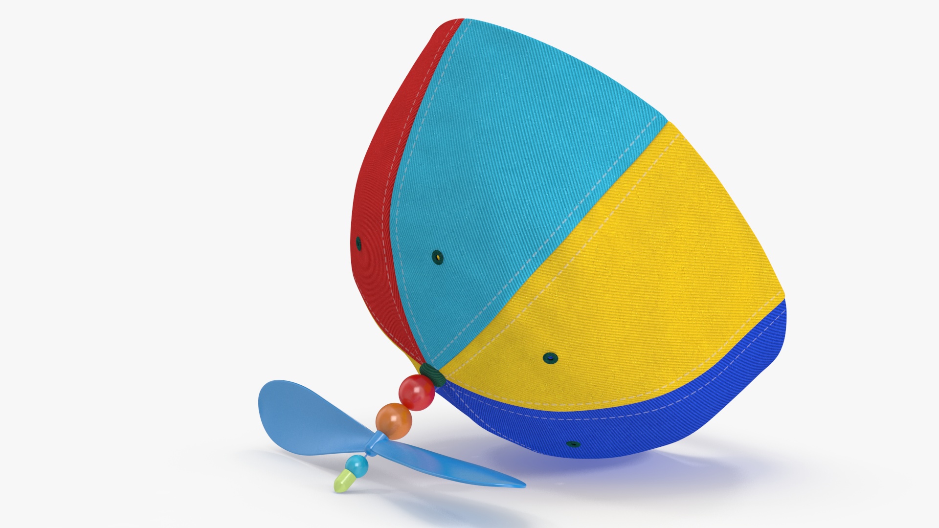 Child Multi Colored Propeller Hat Brimless 3D