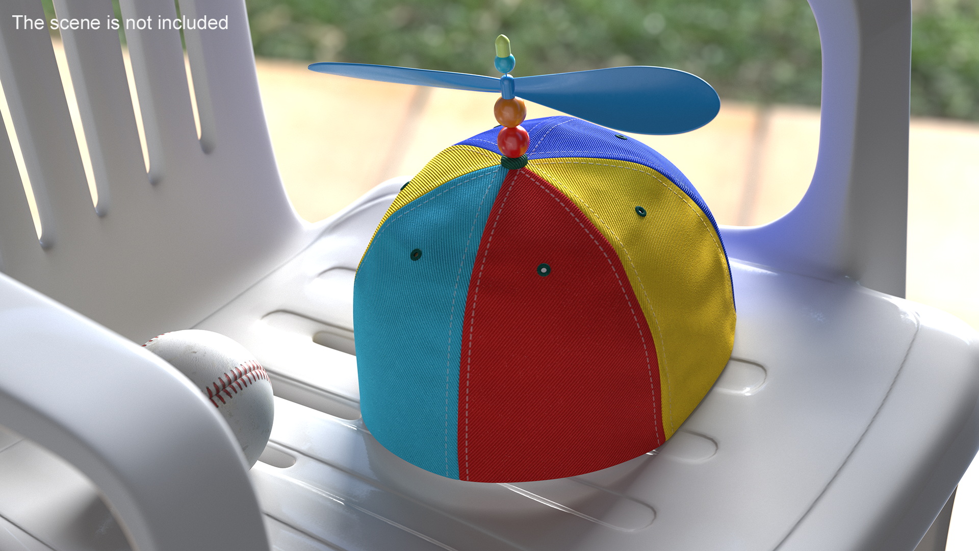 Child Multi Colored Propeller Hat Brimless 3D