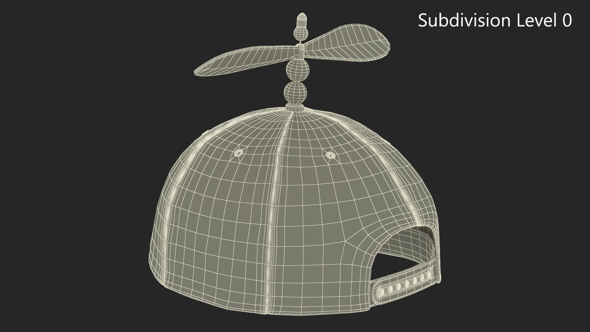 Child Multi Colored Propeller Hat Brimless 3D