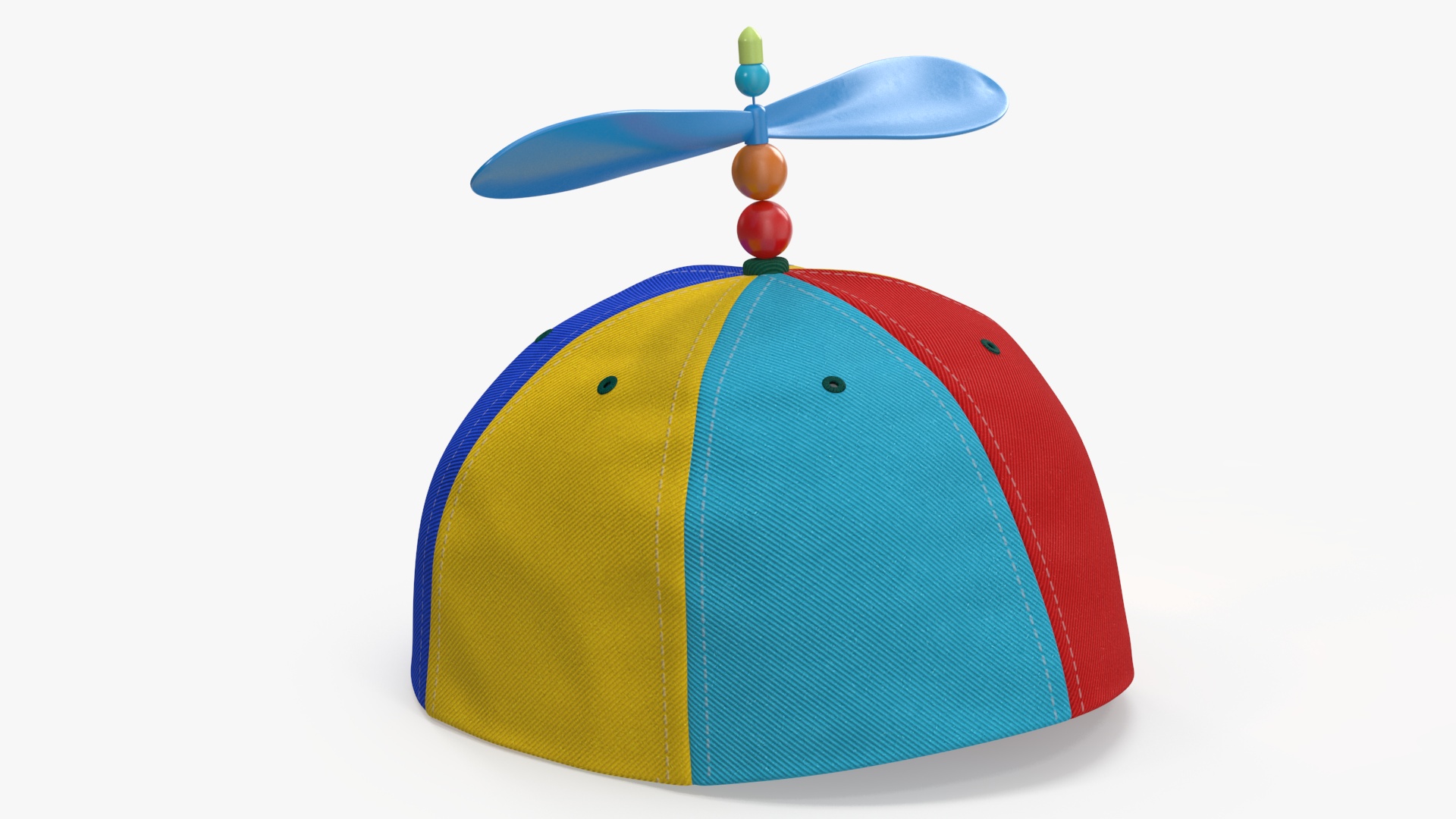 Child Multi Colored Propeller Hat Brimless 3D