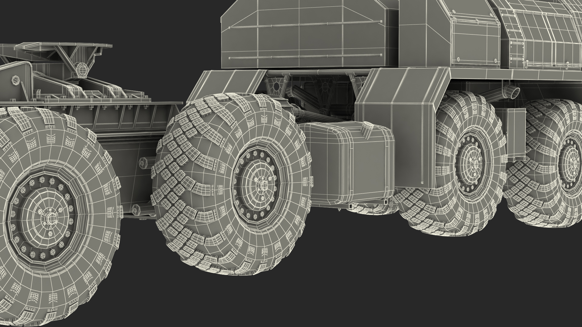 3D Maz 7910 8x8 Truck Green Rigged