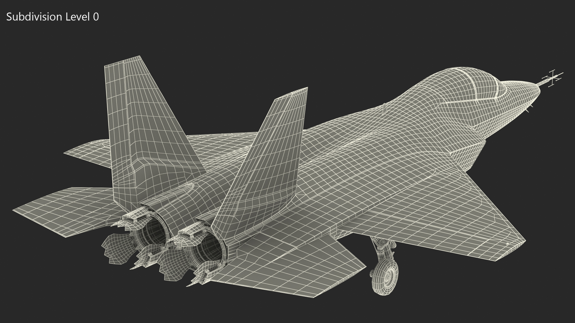 Mitsubishi X2 Shinshin Stealth Fighter Aircraft Rigged 3D model