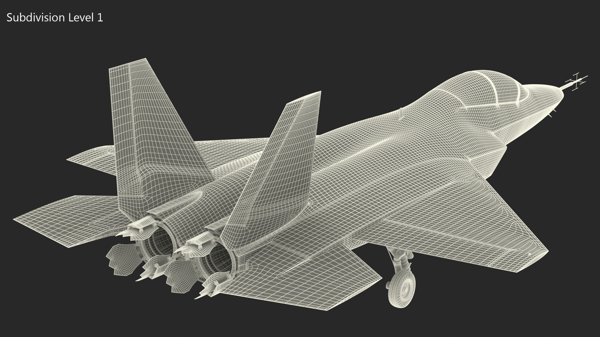 Mitsubishi X2 Shinshin Stealth Fighter Aircraft Rigged 3D model
