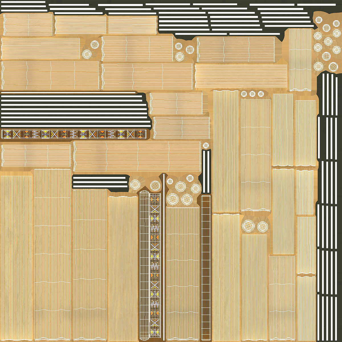 3D Panpipe Flute model