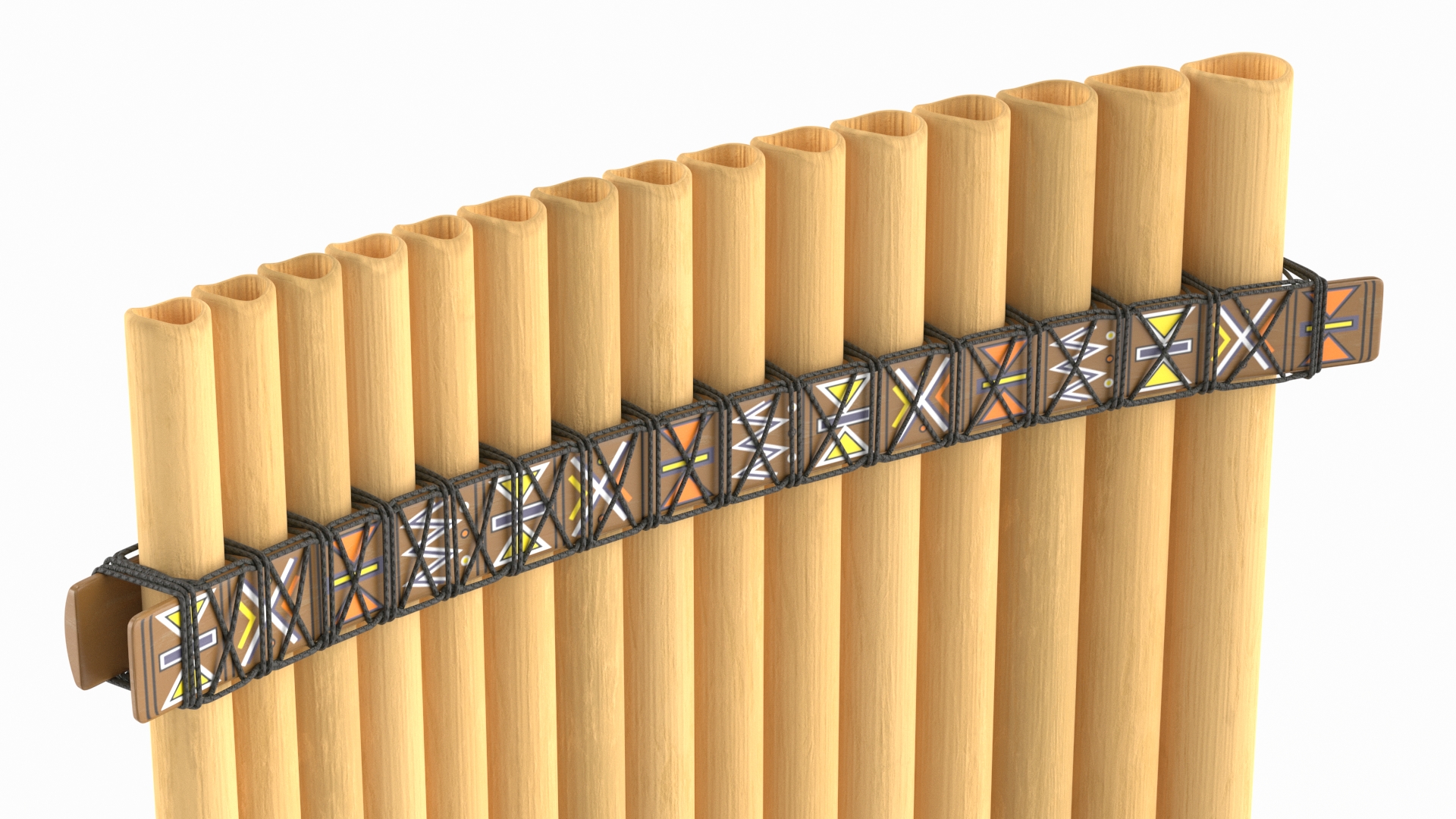 3D Panpipe Flute model