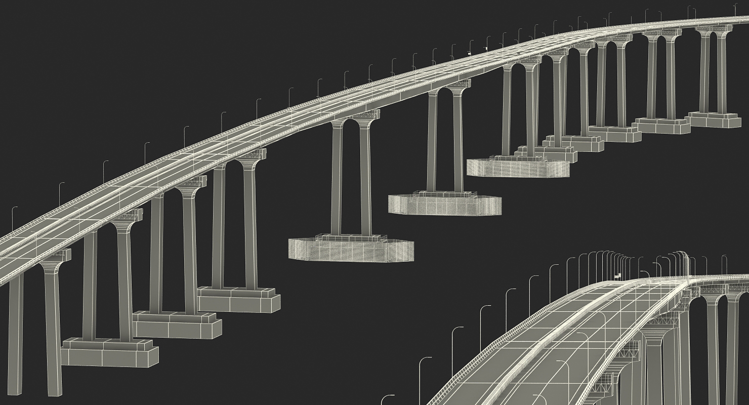 Coronado Bay Bridge 3D model