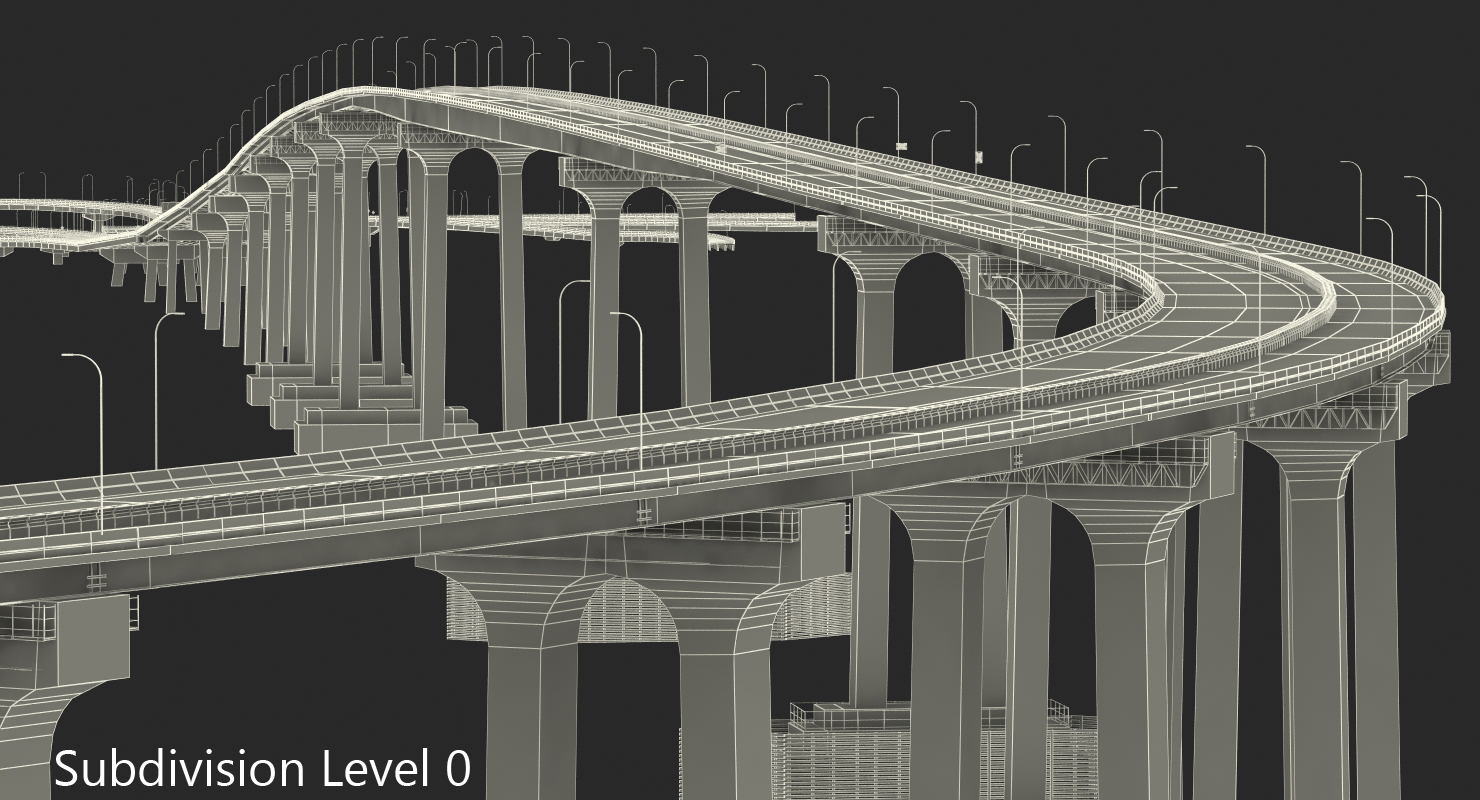 Coronado Bay Bridge 3D model