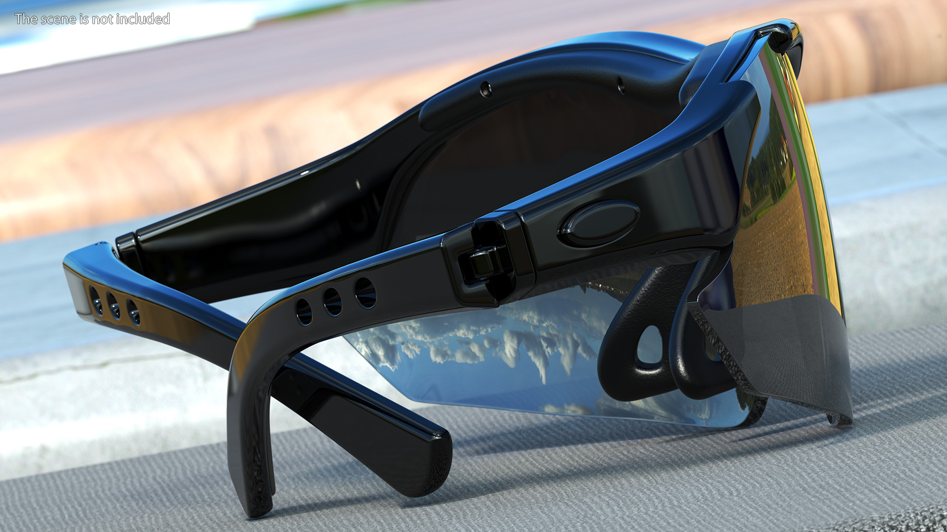 3D Sport Sun Glasses Black model