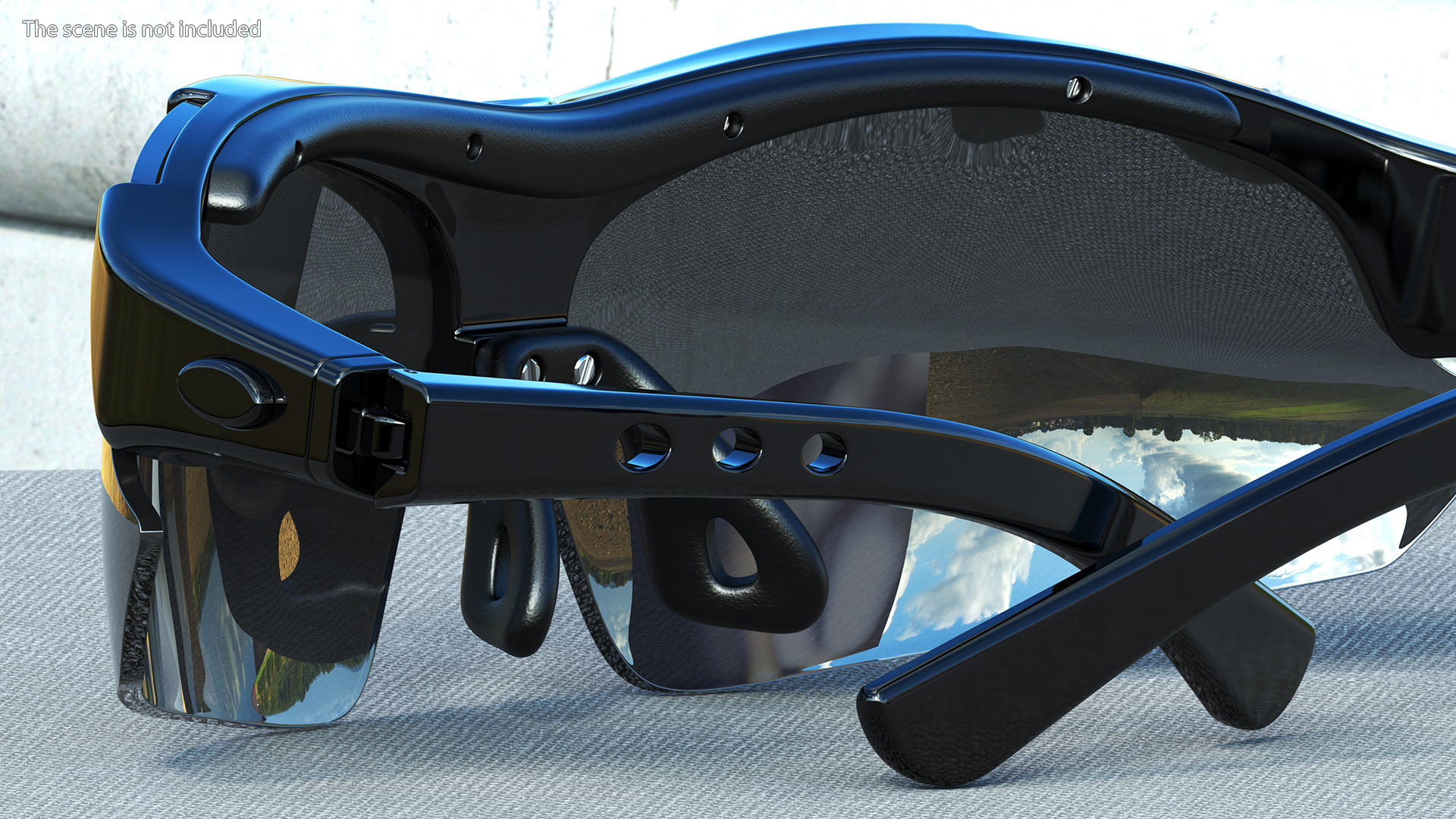 3D Sport Sun Glasses Black model