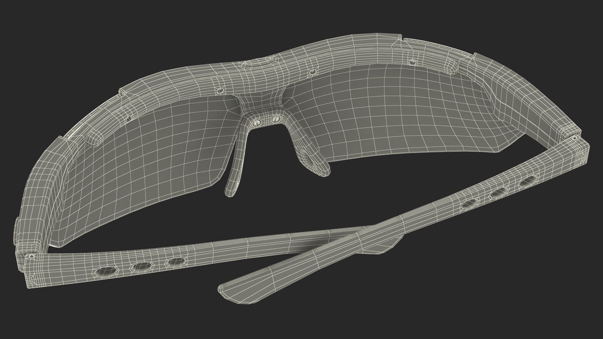 3D Sport Sun Glasses Black model