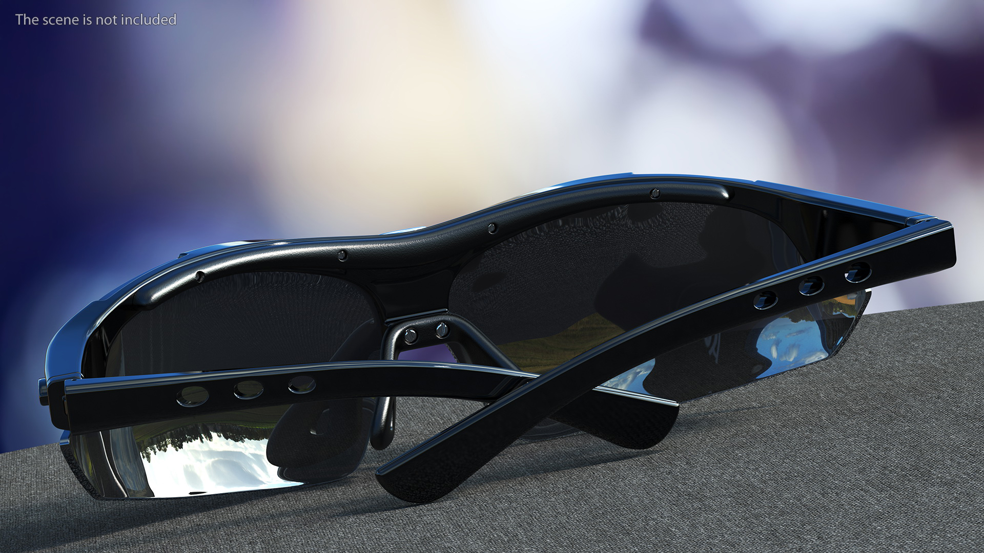 3D Sport Sun Glasses Black model