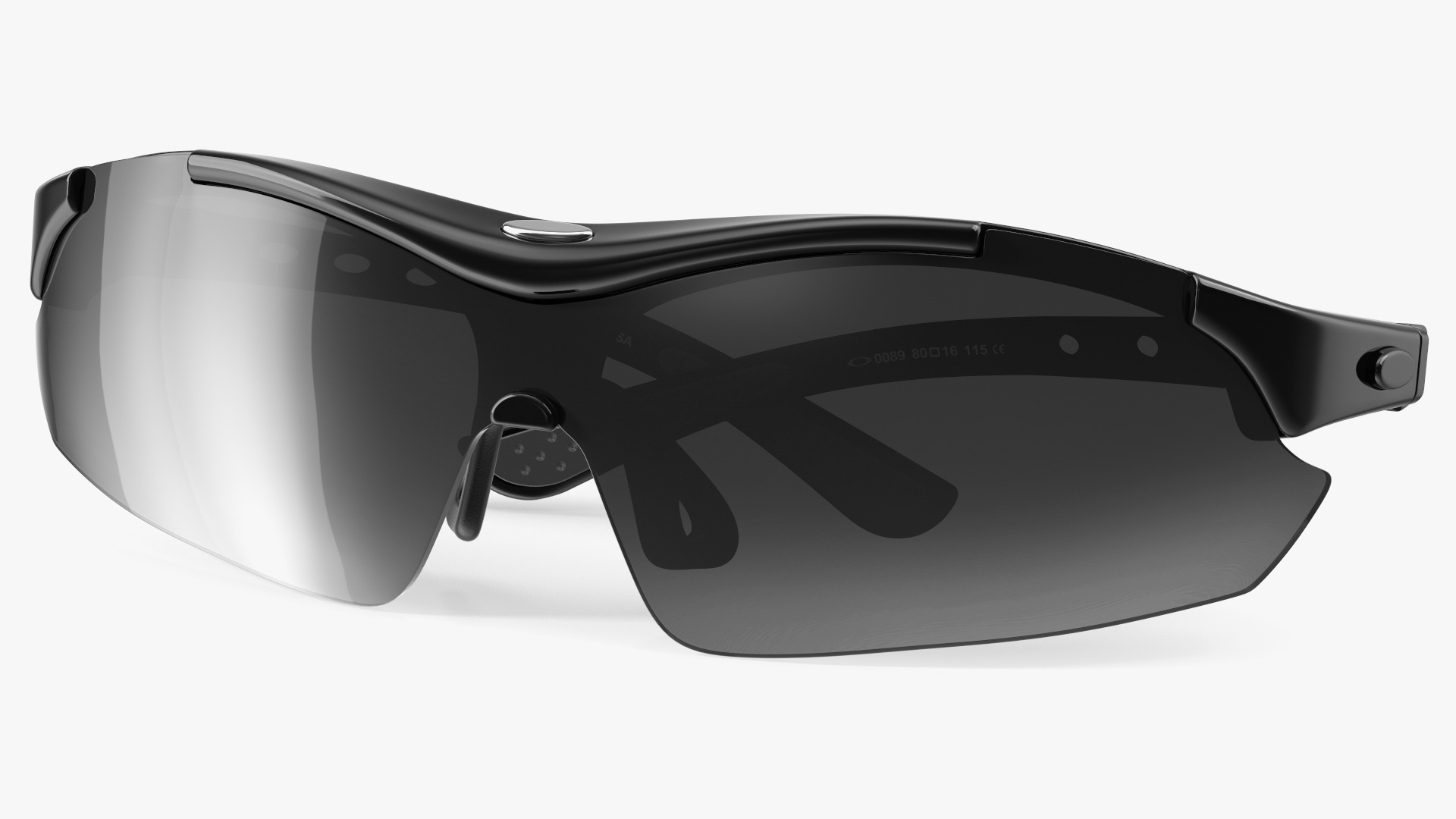 3D Sport Sun Glasses Black model
