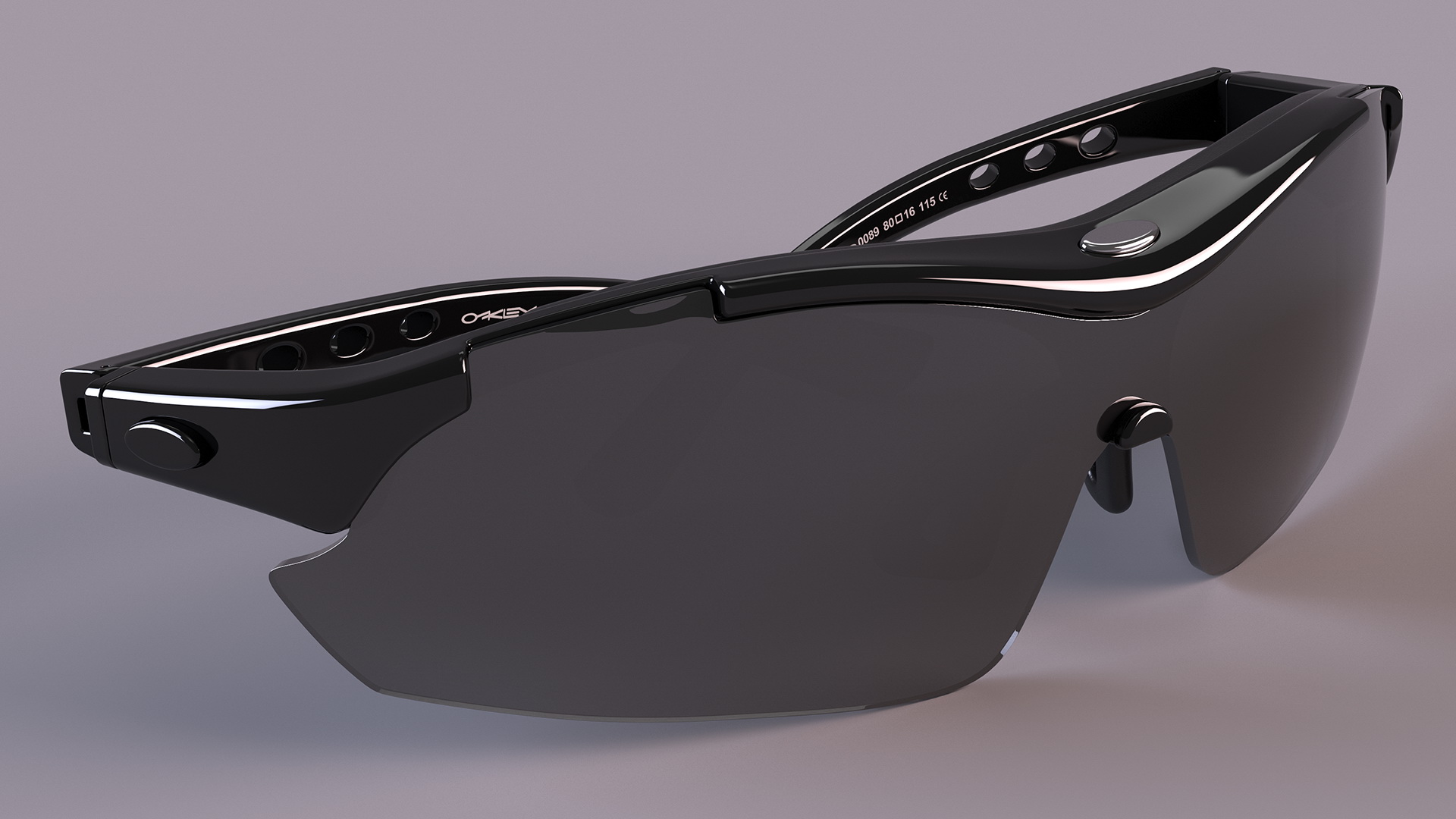 3D Sport Sun Glasses Black model