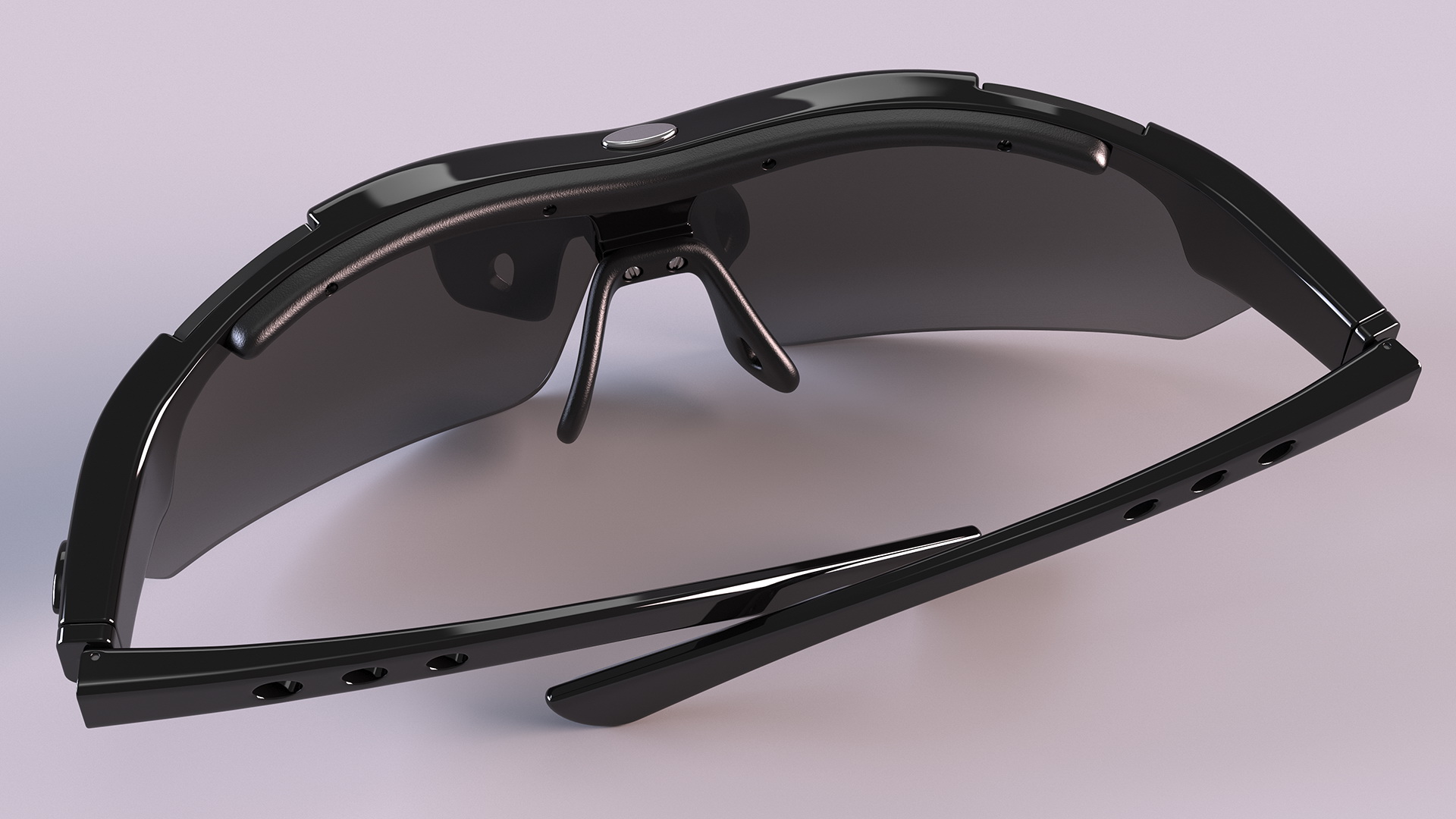 3D Sport Sun Glasses Black model