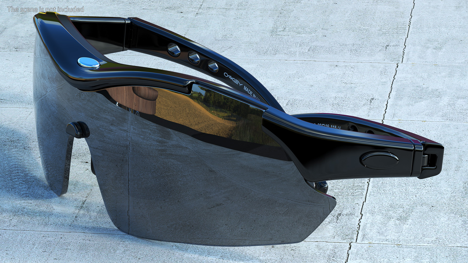 3D Sport Sun Glasses Black model
