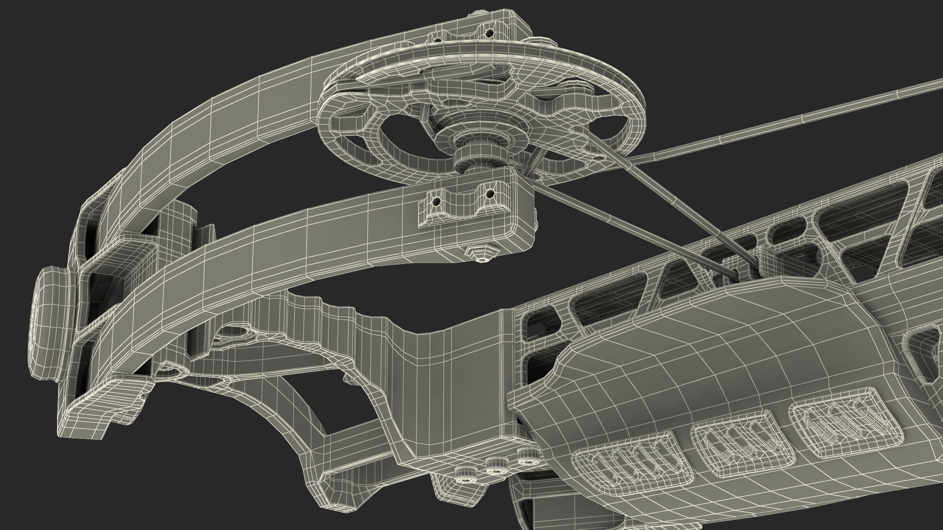 Crossbow Generic with Arrow and Scope 3D