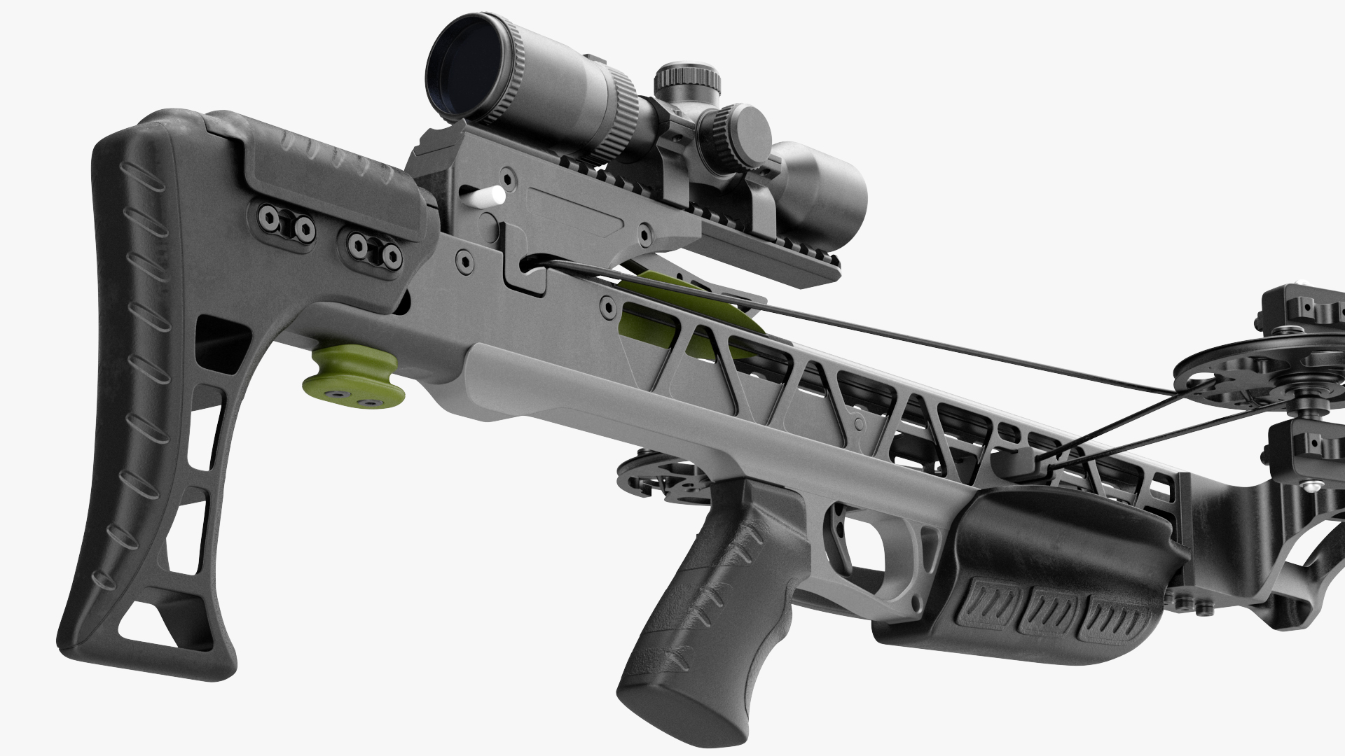Crossbow Generic with Arrow and Scope 3D