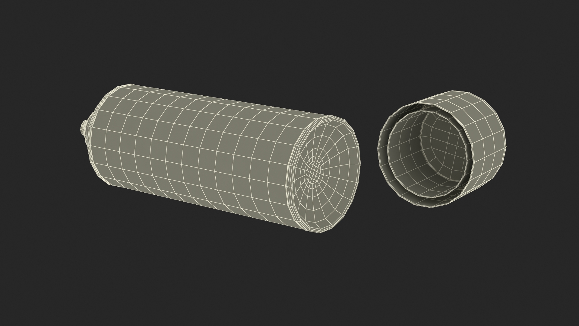 3D model Used Cans of Spray Paint Black