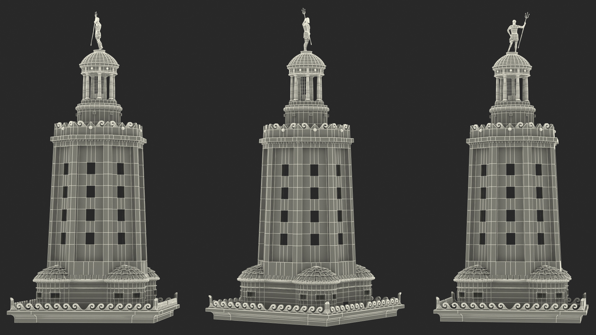3D Lighthouse of Alexandria Top model