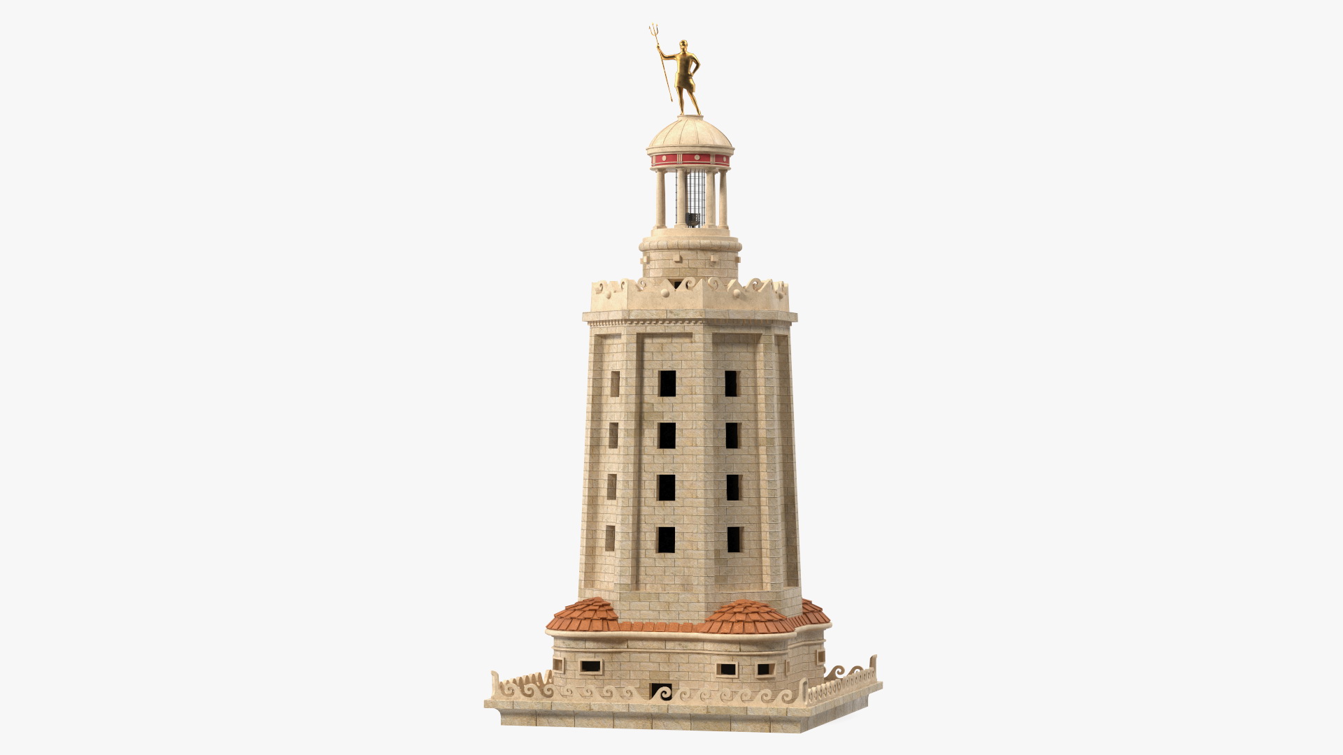 3D Lighthouse of Alexandria Top model