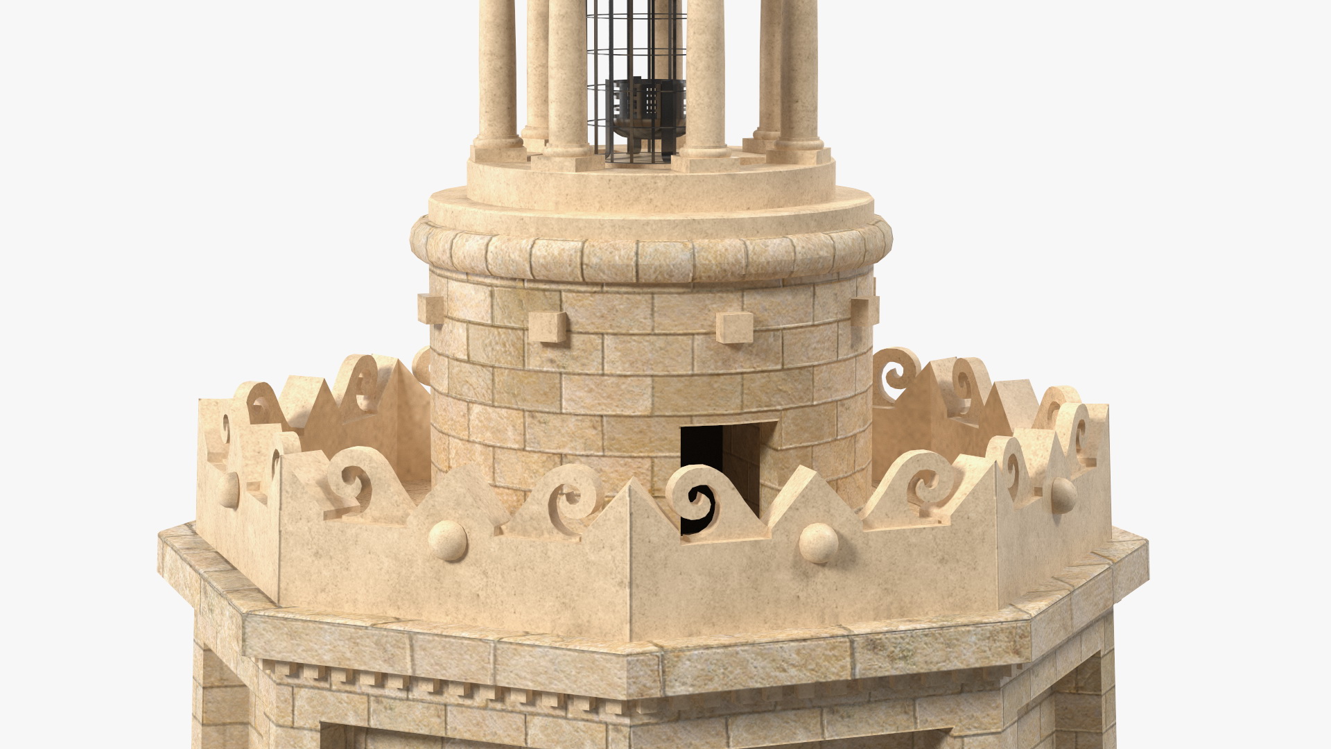 3D Lighthouse of Alexandria Top model
