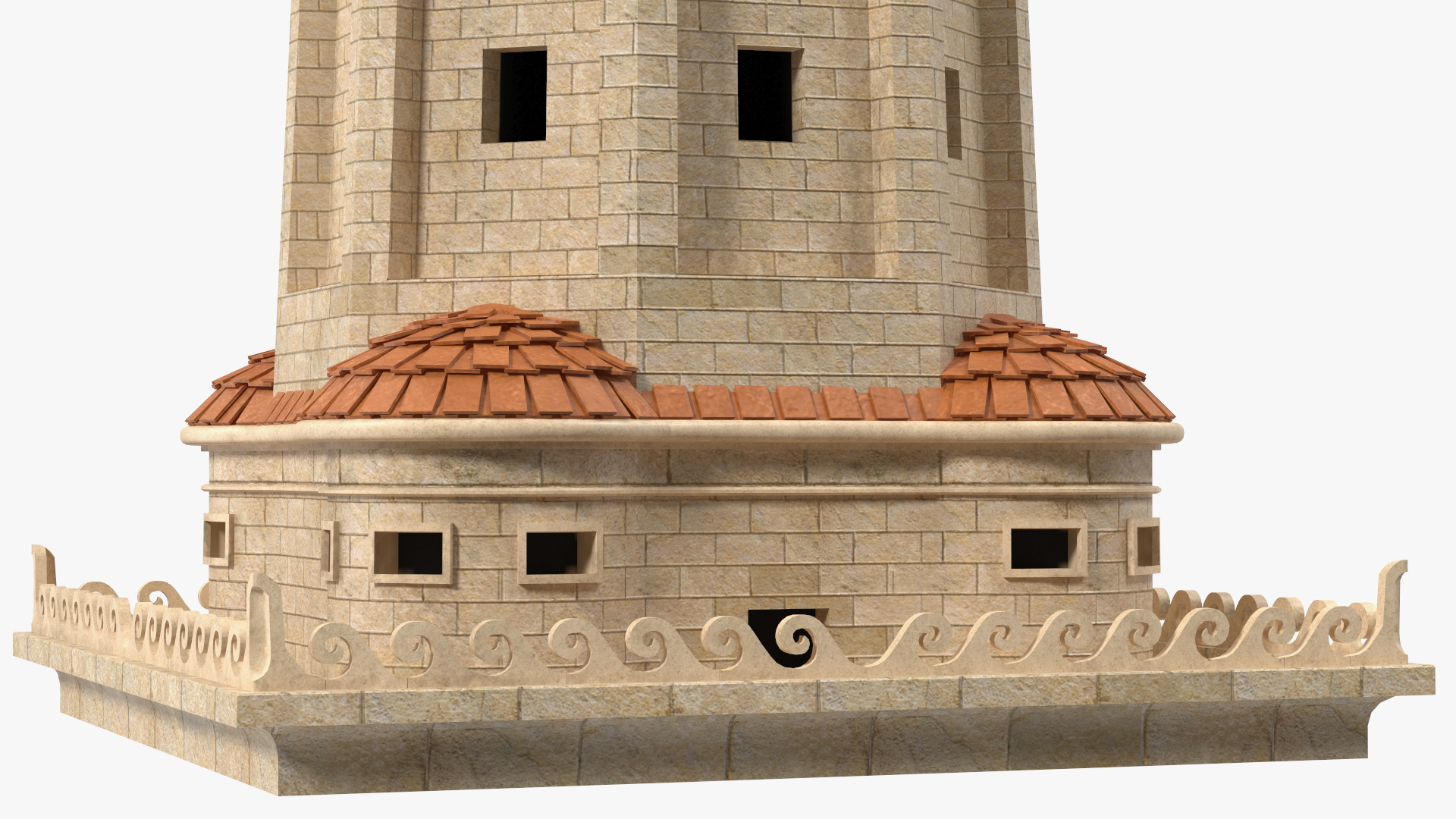 3D Lighthouse of Alexandria Top model