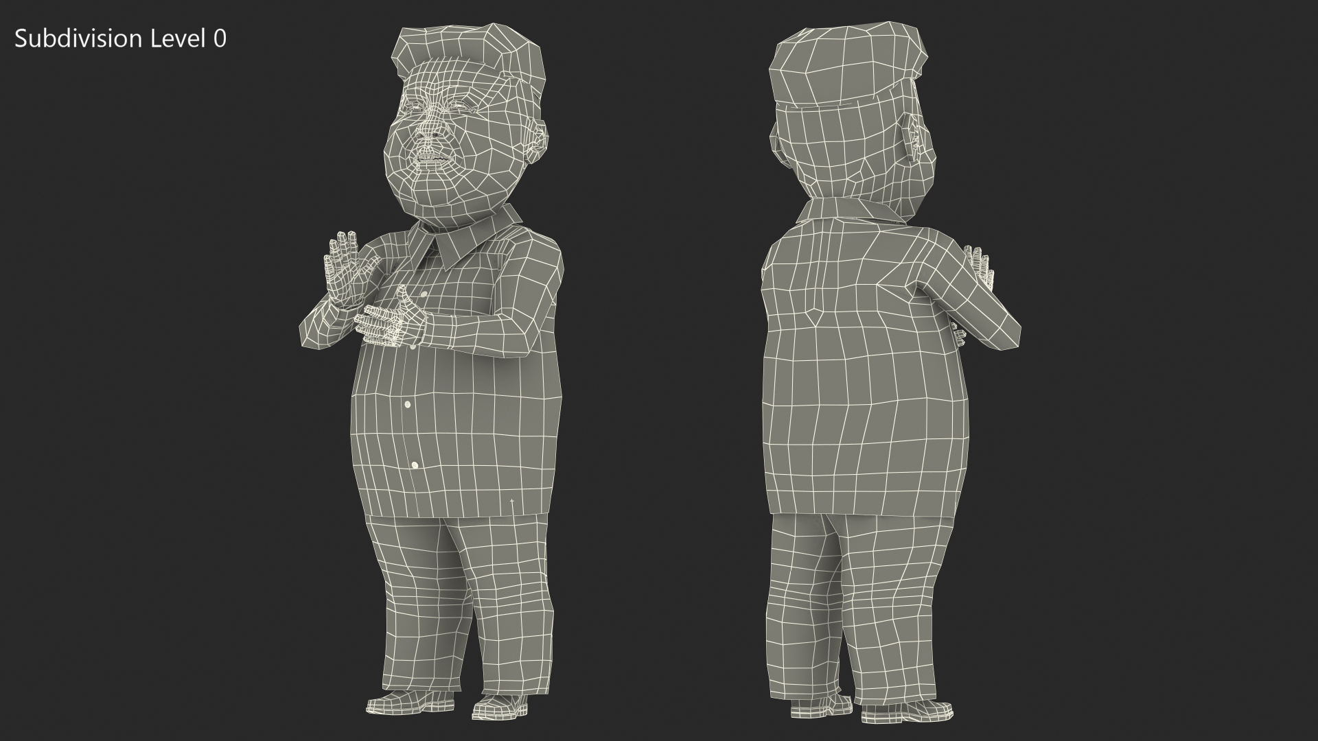 Cartoon Kim Jong Un Applaud 3D
