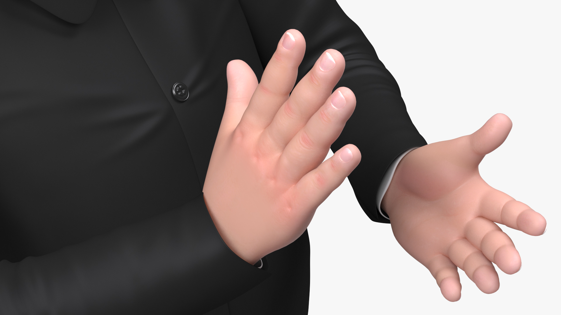 Cartoon Kim Jong Un Applaud 3D