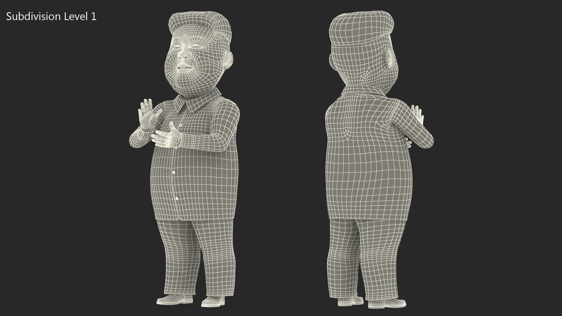 Cartoon Kim Jong Un Applaud 3D