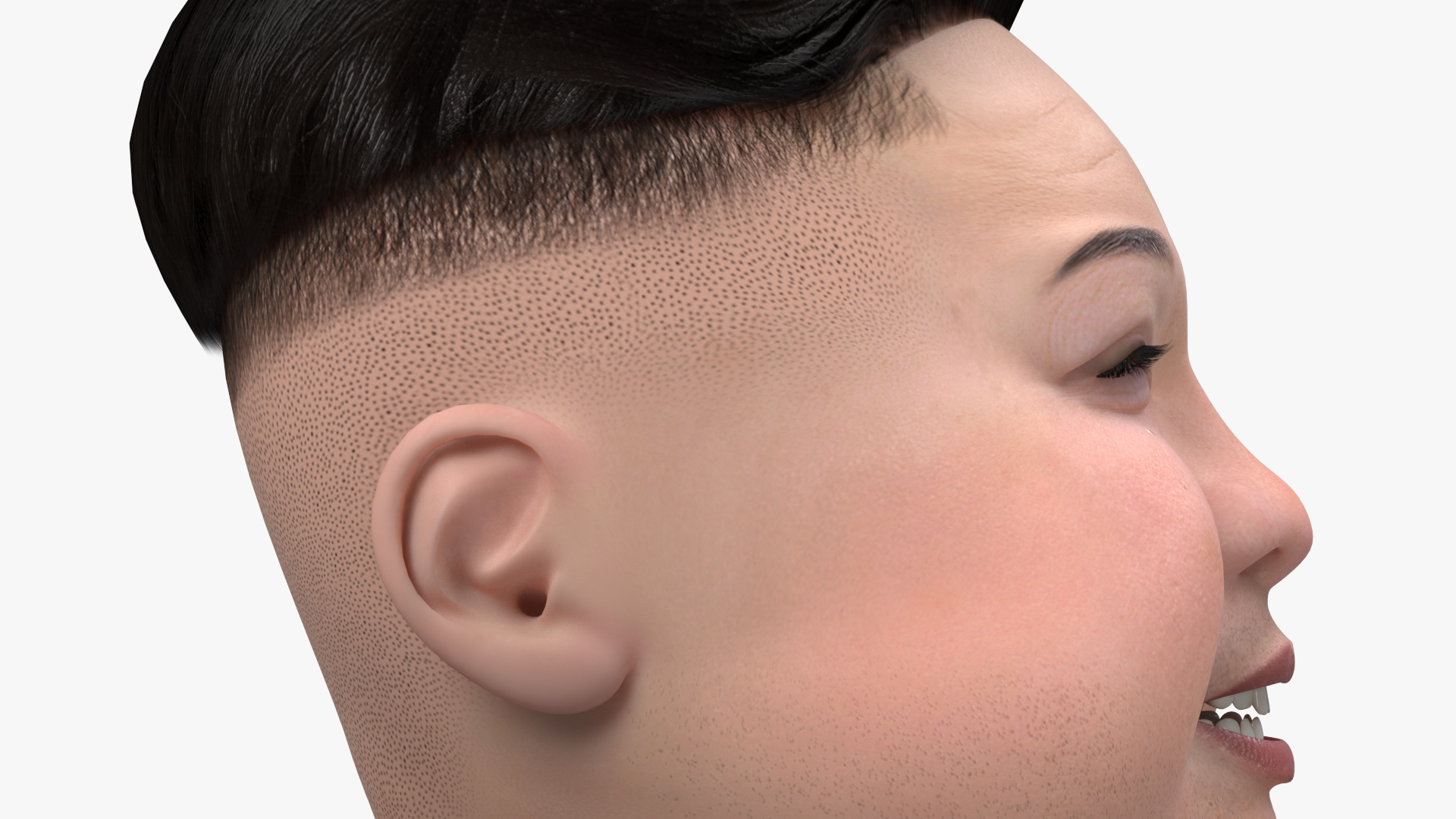 Cartoon Kim Jong Un Applaud 3D