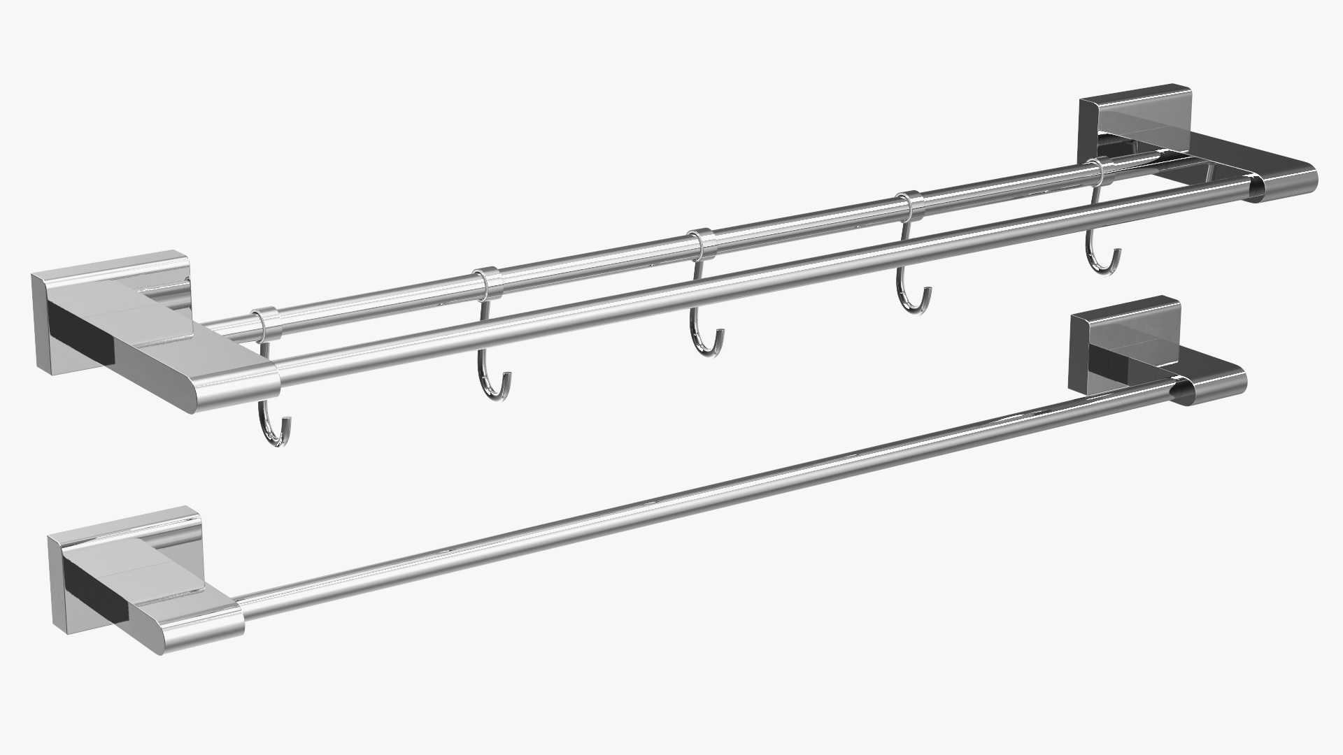 3D Towel Racks Chrome model
