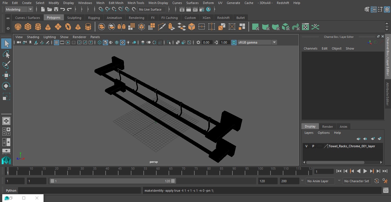 3D Towel Racks Chrome model
