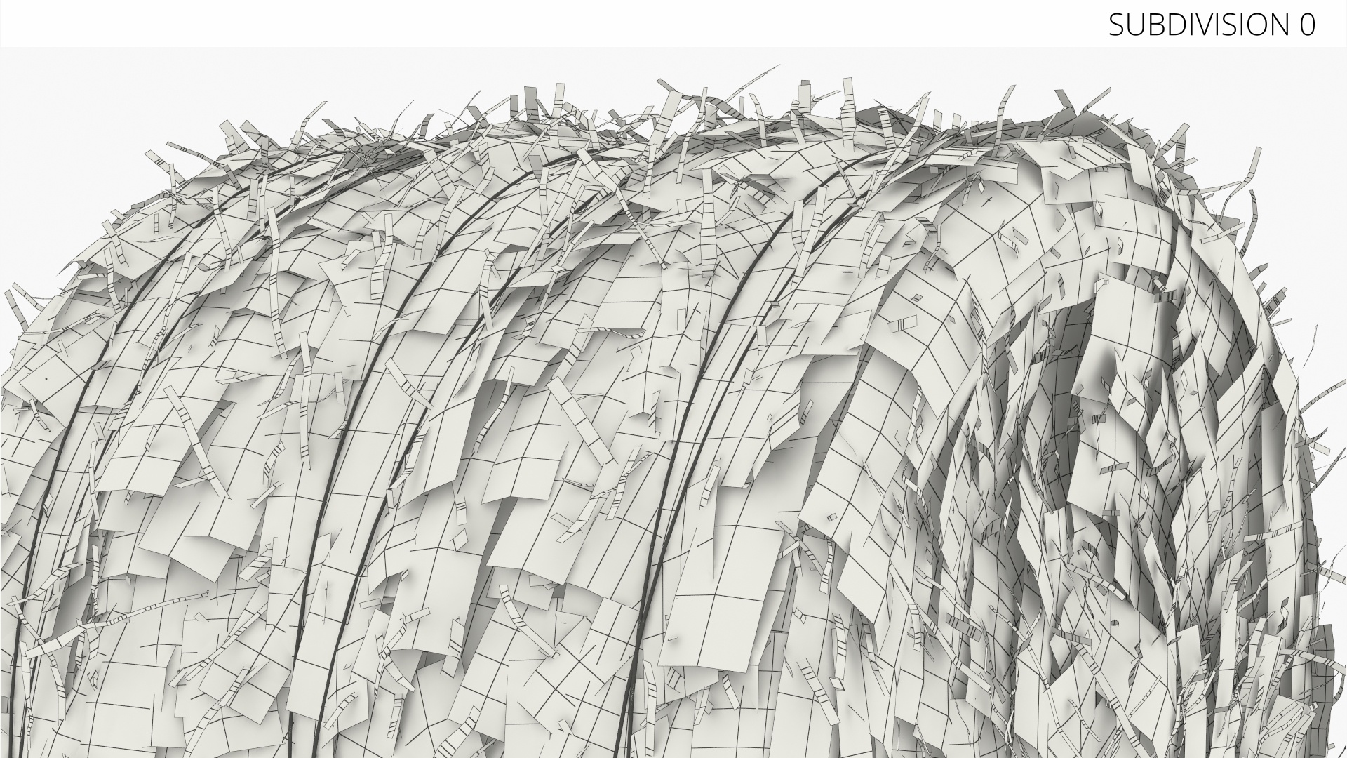 Round Hay Bale with Twine Green - view 9
