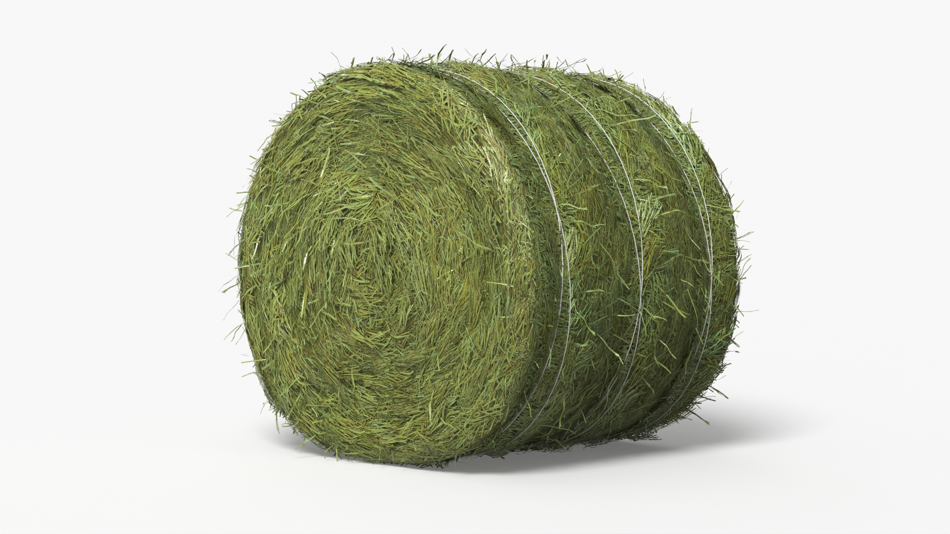 Round Hay Bale with Twine Green - view 5