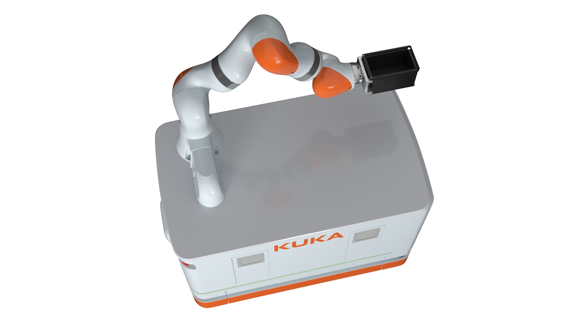 3D Mobile Robot KUKA KMR Iiwa with Special Box model