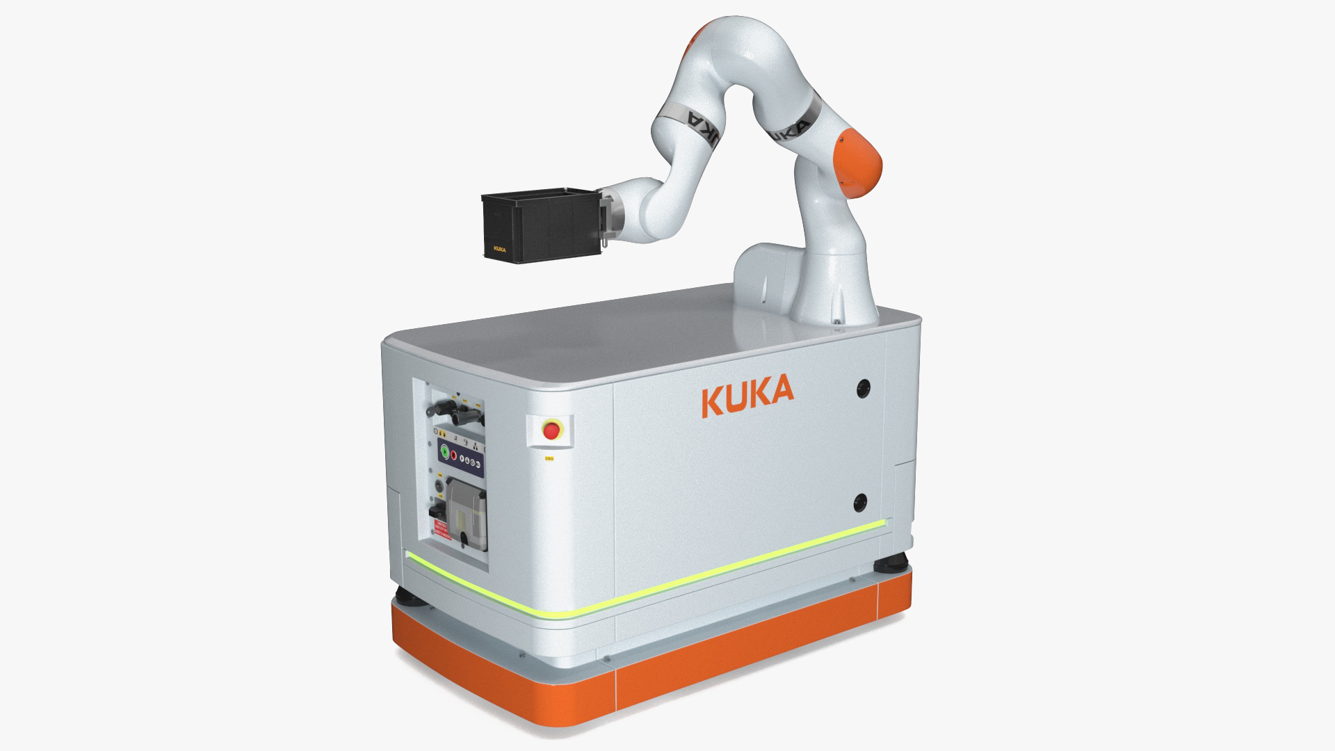 3D Mobile Robot KUKA KMR Iiwa with Special Box model