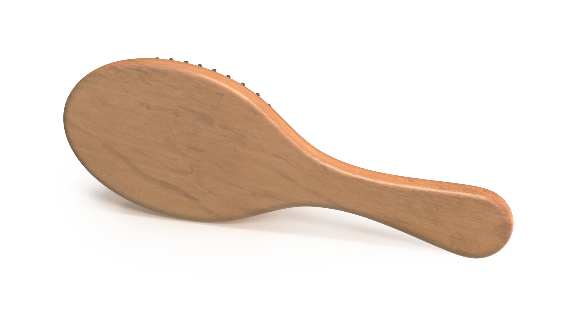Wooden Hairbrush Light 3D