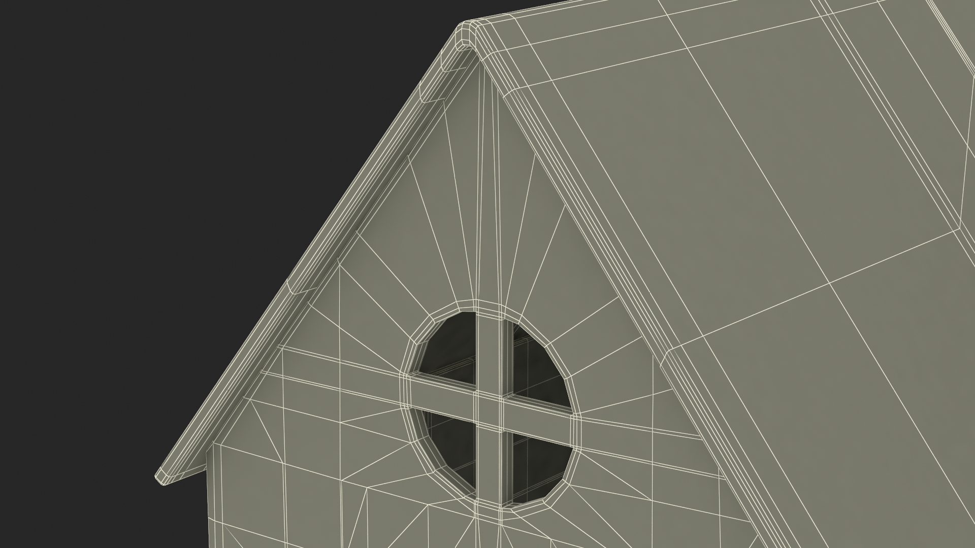 3D Cardboard House White