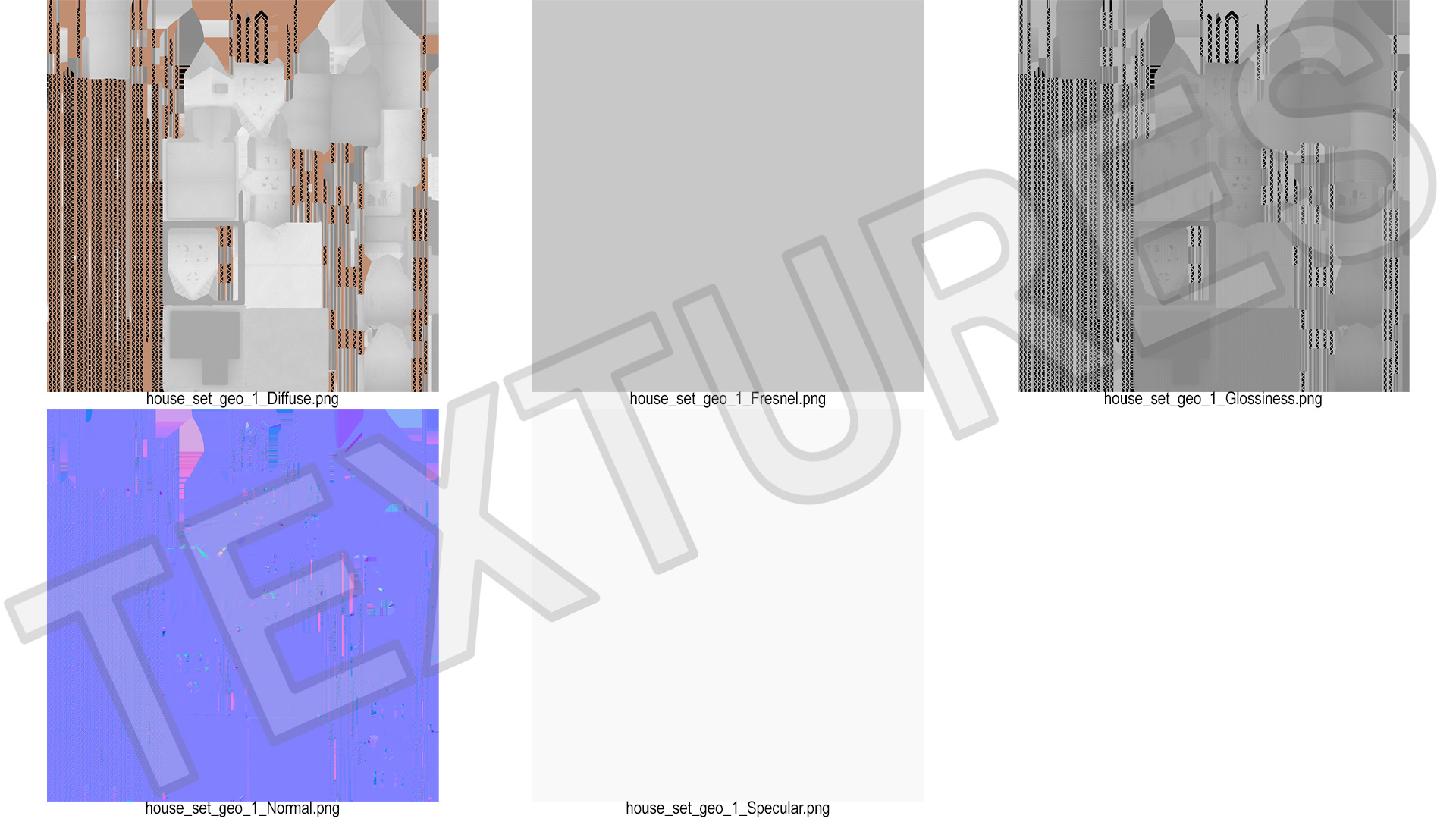 3D Cardboard House White