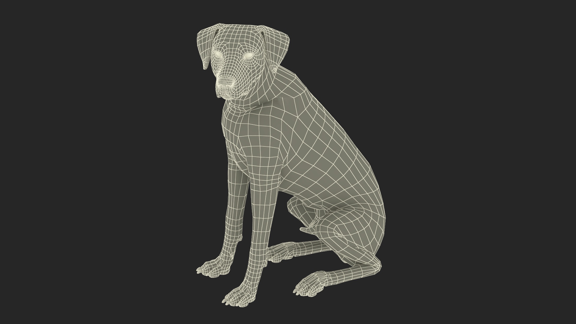 3D Spotted Dalmatian Dog Rigged model
