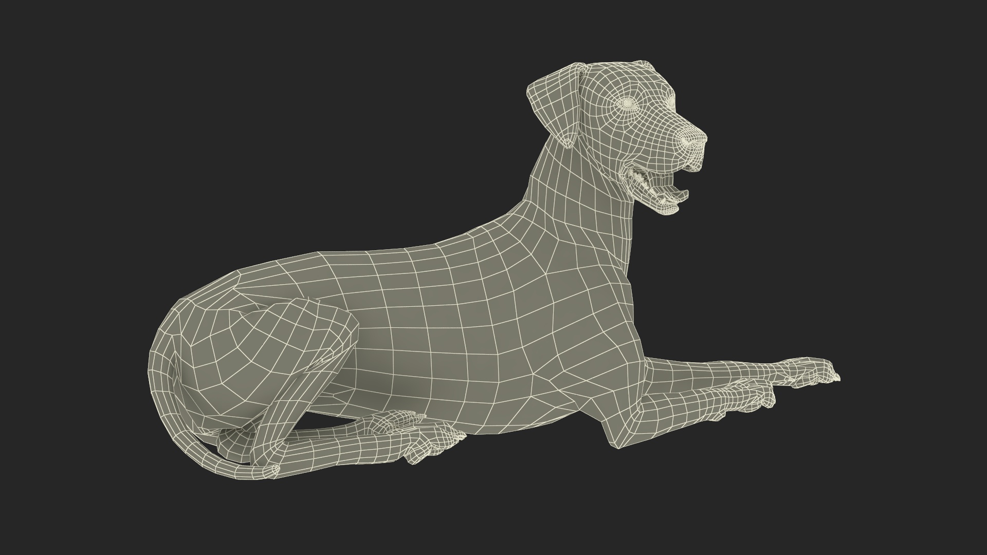 3D Spotted Dalmatian Dog Rigged model