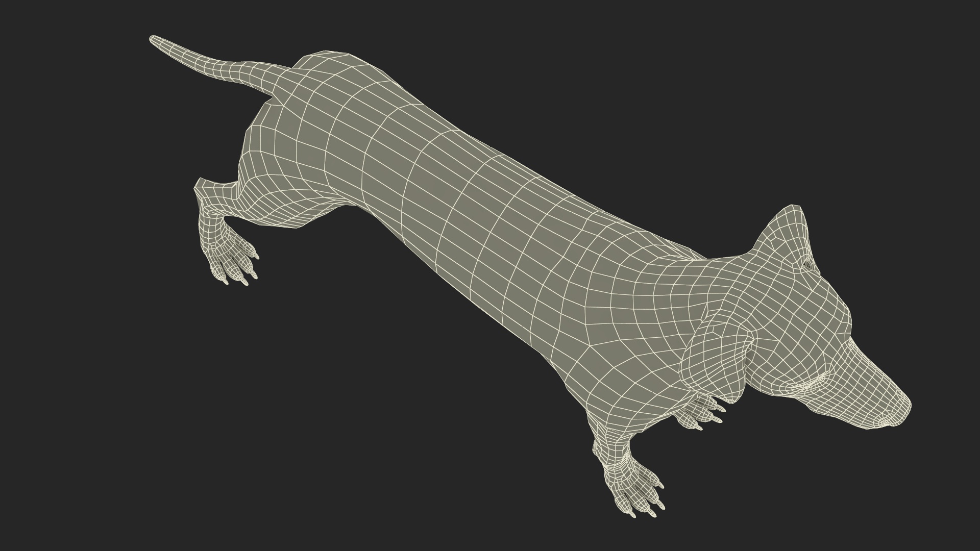3D Spotted Dalmatian Dog Rigged model