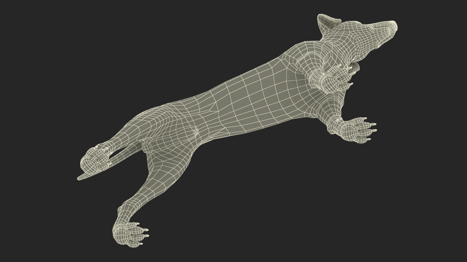 3D Spotted Dalmatian Dog Rigged model